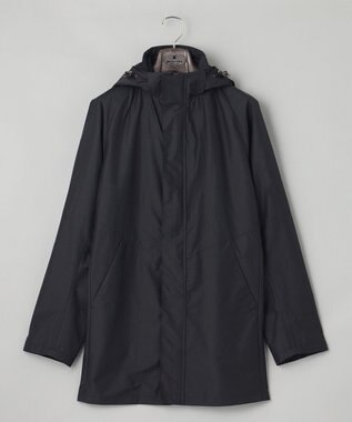 GOTAIRIKU 【ON/OFF兼用】ルミレットウール_スプリングフーデットパーカー ブラック系