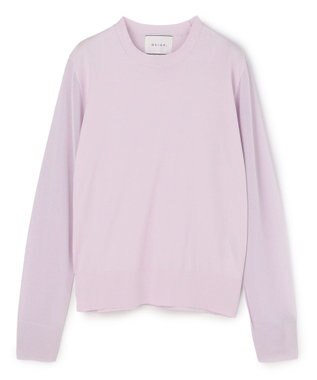 BEIGE， JULIE / コットンシルク 異素材プルオーバーニット Lilac