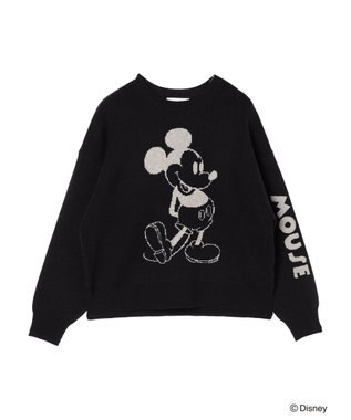 Green Parks Ｄｉｓｎｅｙ／ジャガードニットプルオーバー Black