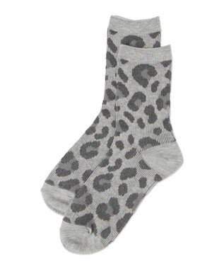 WEGO ジャガードアニマルソックス グレー
