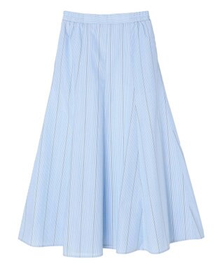 Green Parks ストライプフレアスカート Blue