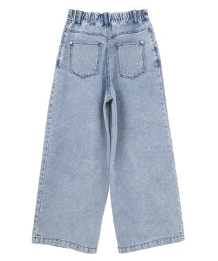 Green Parks デニムタックワイドパンツ Light Indigo