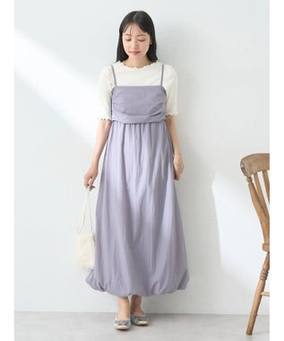 earth music&ecology テックバルーンキャミワンピース