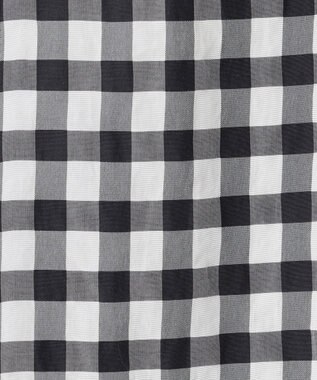 J.PRESS LADIES 【洗える】アセVis ギンガム スカート ネイビー系5