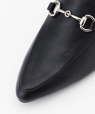 ICB ポインテッドローファーミュール ブラック系