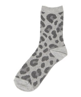 WEGO ジャガードアニマルソックス グレー