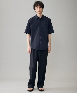 UNFILO MENS イージーケア さらさらDRYシャツ ネイビー