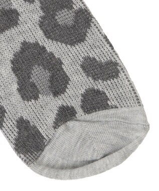 WEGO ジャガードアニマルソックス グレー