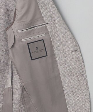 GOTAIRIKU 【DORMEUIL】ドーメル HEXAGON リネン ジャケット_ライトグレー ライトグレー系8