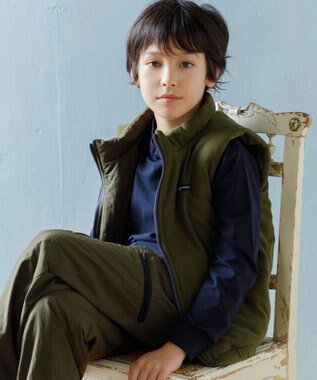 J.PRESS KIDS 【100-130cm】リバーシブル ベスト カーキ系