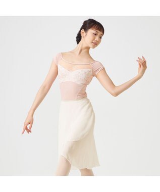 Chacott ◎【Nela ライン】キャップスリーブレオタード ヨーロピアンピンク