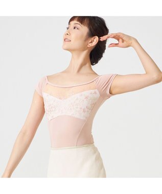 Chacott ◎【Nela ライン】キャップスリーブレオタード ヨーロピアンピンク