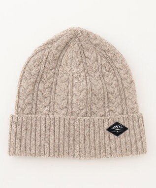 JOSEPH ABBOUD MOUNTAIN 【イタリア糸使用/サスティナブル素材】 コットンウールニットキャップ ベージュ系