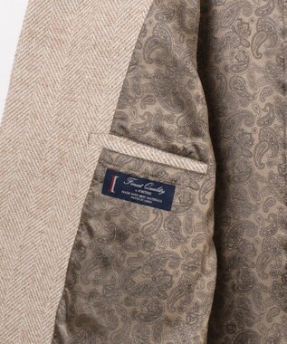 JOSEPH ABBOUD 【尾州産カシミヤブレンド×アルパカ混素材】カシミヤブレンドアルパカヘリンボン ダッフルコート ベージュ系7