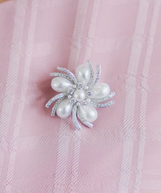 Tiaclasse 【選べる2TYPE】スモールフラワーブローチ シルバー