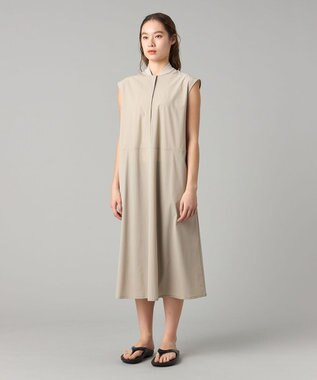 Chacott UVケアタフタワンピース グレージュ