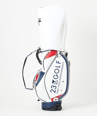 23区GOLF 【UNISEX】セルフスタンドバッグ内蔵キャディバッグ キャリー付き 練習や電車移動に◎ ホワイト系