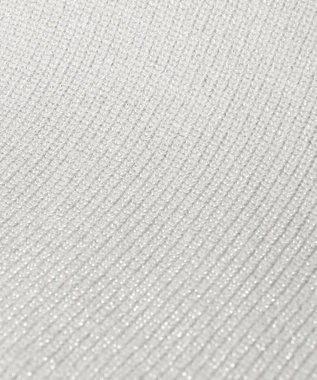 ANY SIS CICA加工 ビューティ畔ボトルネック ニット シルバー