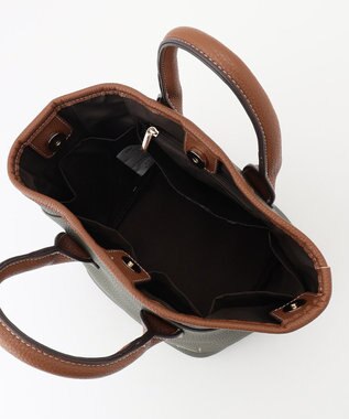 LA BAGAGERIE 【maison vert】 【シュリンク合皮・軽量】変形2WAYミニバッグ カーキ