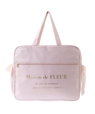 Maison de FLEUR サテンキャリーオンバッグ Light Pink