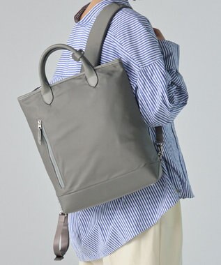 Atelier nuu RAIZON トートリュックエアリー グレー
