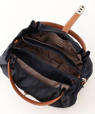 LA BAGAGERIE タックラウンド2WAYミニバッグ ネイビー