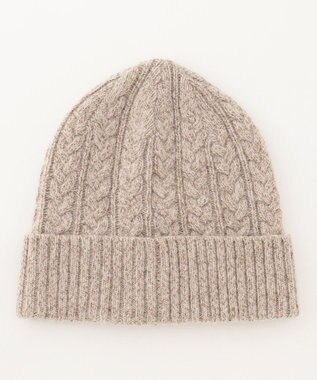 JOSEPH ABBOUD MOUNTAIN 【イタリア糸使用/サスティナブル素材】 コットンウールニットキャップ ベージュ系