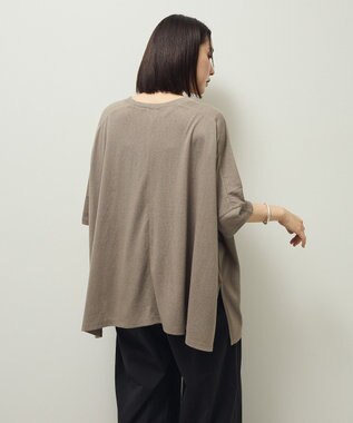 Green Parks スラブカットチュニック Gray Beige