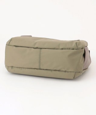 Y'SACCS 【ムック本掲載】【ナイロンタフタ×リサイクルレザー】デイリーショルダー　Sサイズ カーキ