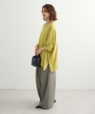 Green Parks スラブカットチュニック Lime Green