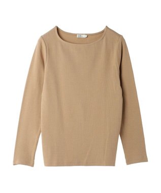 earth music&ecology 細リブＴＥＥ Beige