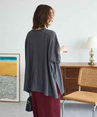 Green Parks スラブカットチュニック Charcoal Gray