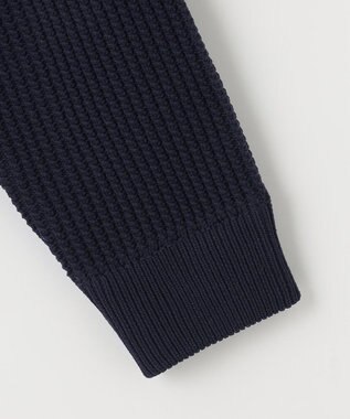 23区GOLF 【23Fondation/MEN】ワッフル ニット ネイビー系