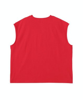earth music&ecology 【綿100％】フレンチスリーブプリントＴシャツ Red