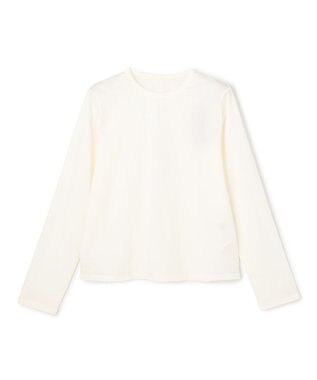 UNFILO L 【2点セット】ラッセルレース キャミレイヤード Tシャツ ブラック