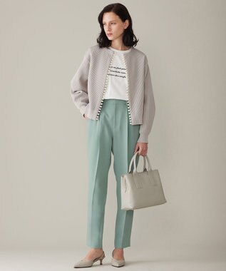 自由区 【セットアップ対応・洗える】トリアセダブルクロステーパード パンツ メンソール系