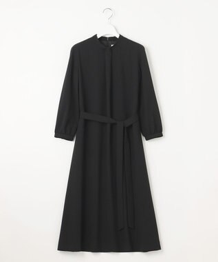 J.PRESS LADIES 【洗える】ノルディス2wayジョーゼット ワンピース ブラック系