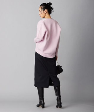 ICB 【洗える】ウールカシミヤ Vネックカーディガン ピンク系