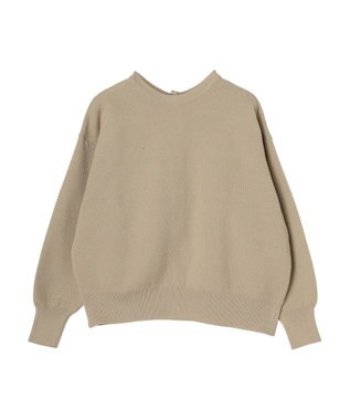 Green Parks ２ｗａｙ　パール釦ニットプルオーバー Beige