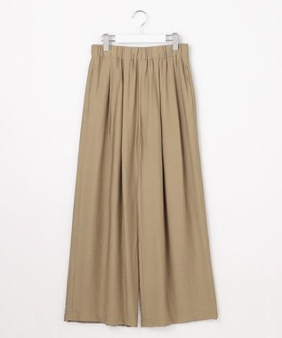 自由区 L 【SHIHOさん着用・ご好評アイテム・新色追加・セットアップ対応】エアリーツイルワイド パンツ ［新色］ライトベージュ