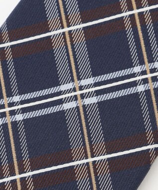 KASHIYAMA KASHIYAMAオリジナル【JAPAN MADE】チェックネクタイ ネイビー
