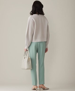 自由区 【セットアップ対応・洗える】トリアセダブルクロステーパード パンツ メンソール系