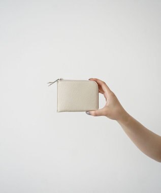 Atelier nuu 日本製 本革 lim Ｌ字ミニウォレット アイボリー