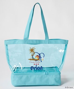 OP／FILA 【Ocean Pacific×ORION】2重底ビニールバッグ サックス