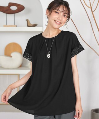 Tiaclasse L ケミカルレースチュニック