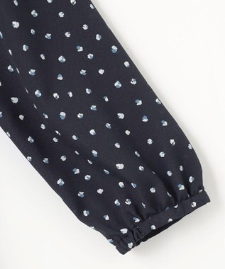 J.PRESS LADIES S 【洗える】ドット フラワープリント ワンピース ネイビー系5