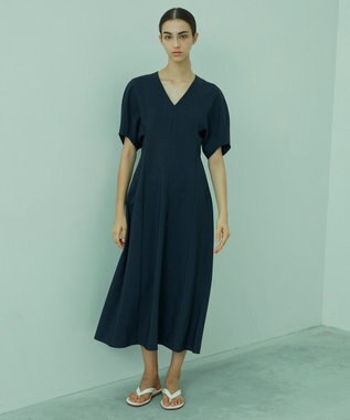 BEIGE， IVY / Vネックワンピース Navy