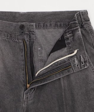 WEGO イージーバギーフレアデニムスラックス デニムブラック