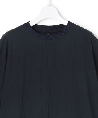 J.PRESS YORK STREET 【WOMEN】リヨセルコットン ニットコンビ ワンピース ネイビー系