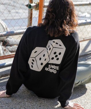 WEGO ハーフジップロゴプルオーバー ブラック